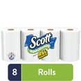 Scott Rapid-Dissolving Toilet Paper, 8 Toilet Paper Rolls, Bath Tissue ...