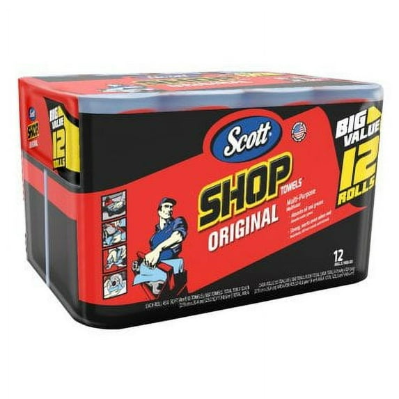 Scott Shop Towels (12 rolls)