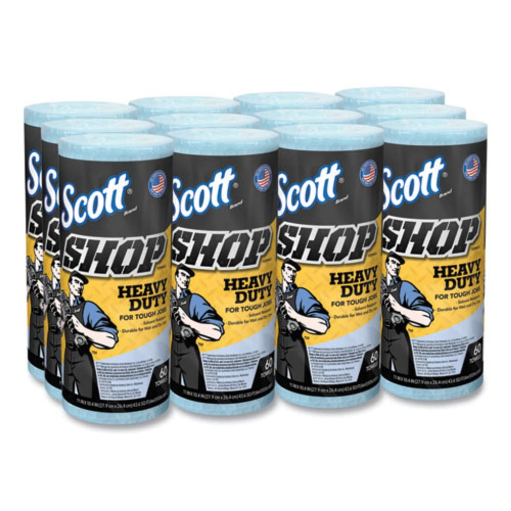 Scott Heavy Duty Pro Shop Towels, 1-Ply, 10.4 in. x 11 in