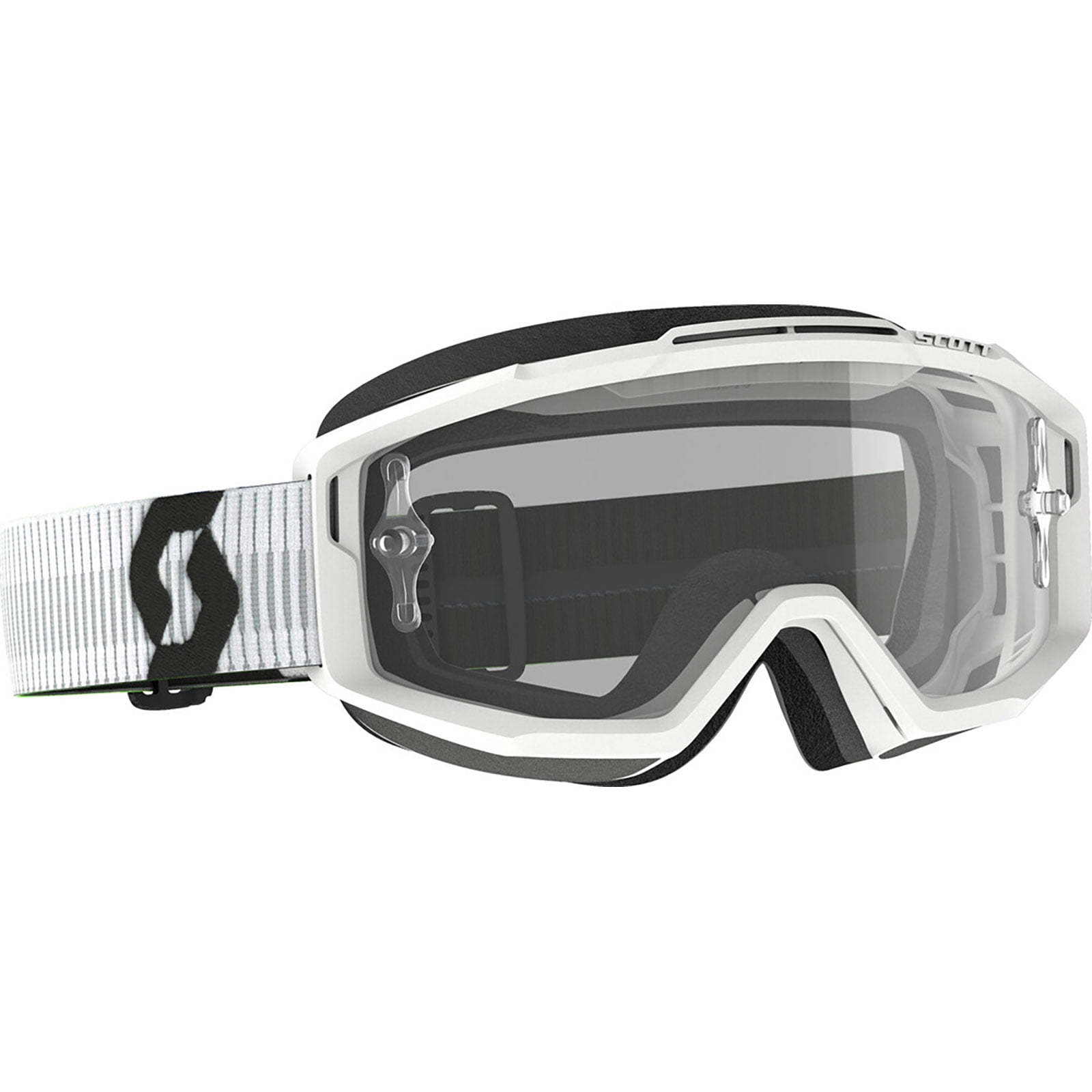 Scott Split OTG MX Offroad Goggles White w/Clear Lens - Walmart.com