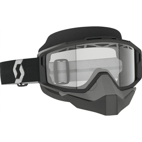 Scott Split OTG Snow Cross Goggles Black/White w/Clear Lens