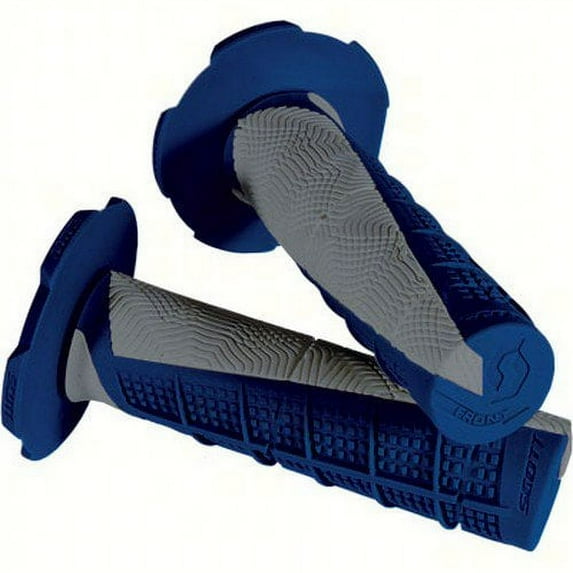 Scott Usa 219627-1100 Deuce MX Grips - Gray/Blue