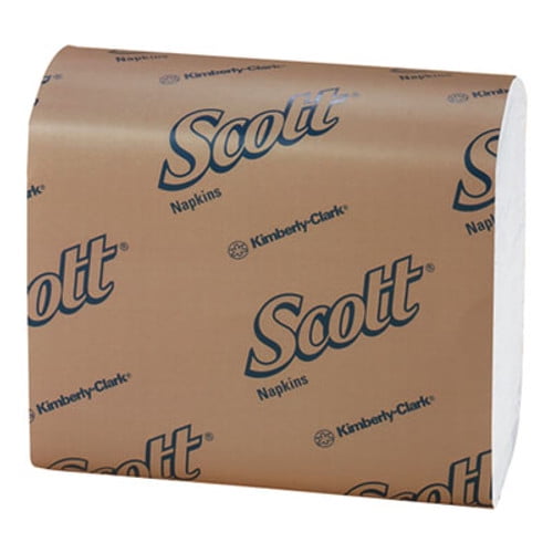 Scott Tall-Fold Dispenser Napkins 1-Ply 7 x 13 5 White 500 /pack 20 /packs /carton (KCC 98710)