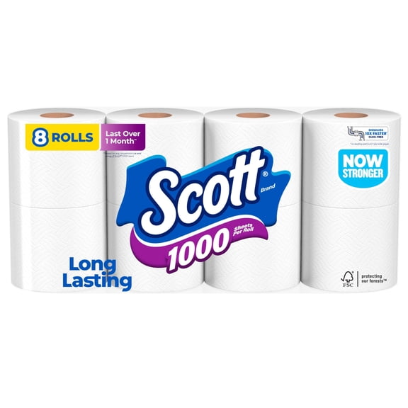 Paper Rolls Septic Safe Ply Tissue Scott Toilet