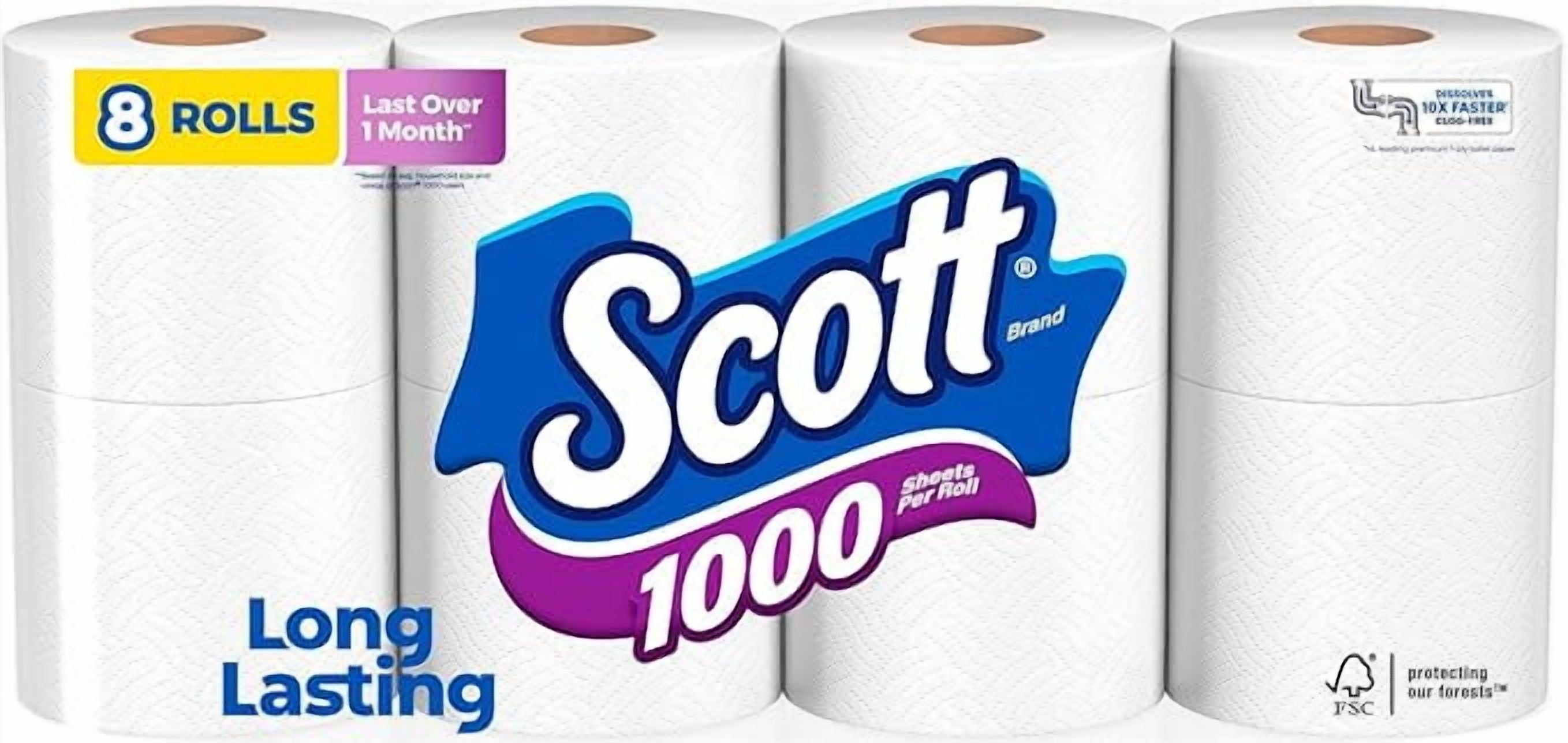 Scott Toilet Paper Rolls Septic Safe Ply Tissue