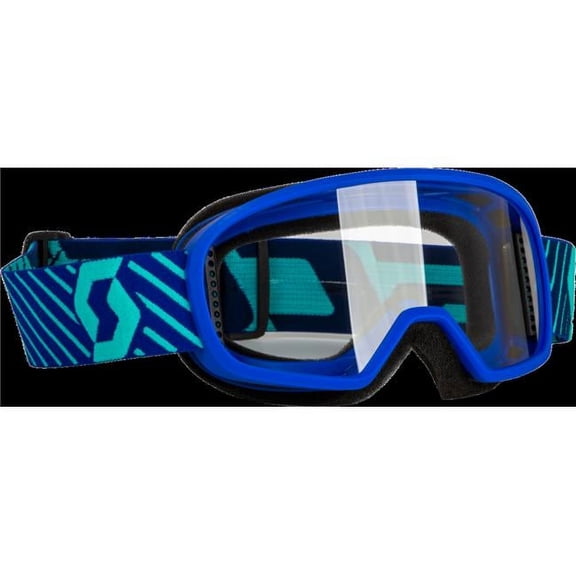 Scott USA Buzz Mx Youth Goggles (OSFM, Blue/Teal / Clear Lens)