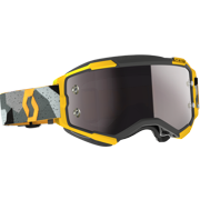 Scott USA Fury Goggles (OSFM, Camo Gray/Yellow / Silver Chrome Works Lens)