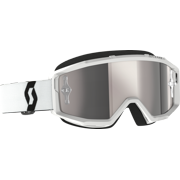 Scott USA Primal Goggles (OSFM, Black/White / Silver Chrome Works Lens)