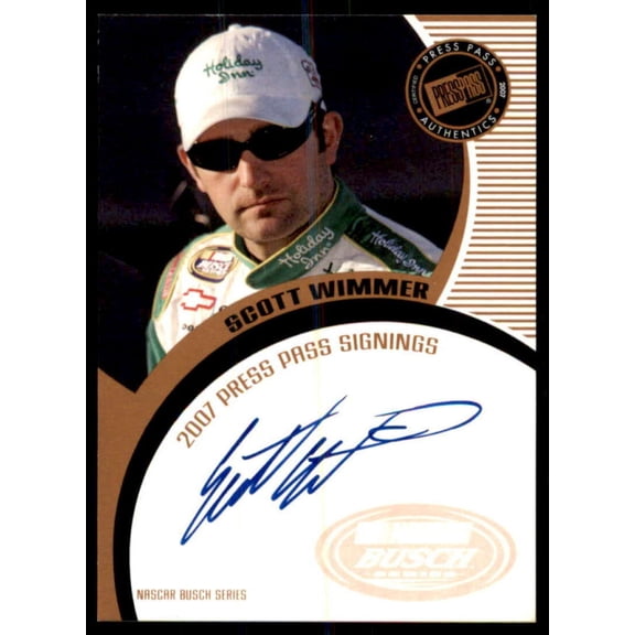 Scott Wimmer NBS S/T Card 2007 Press Pass Signings #77