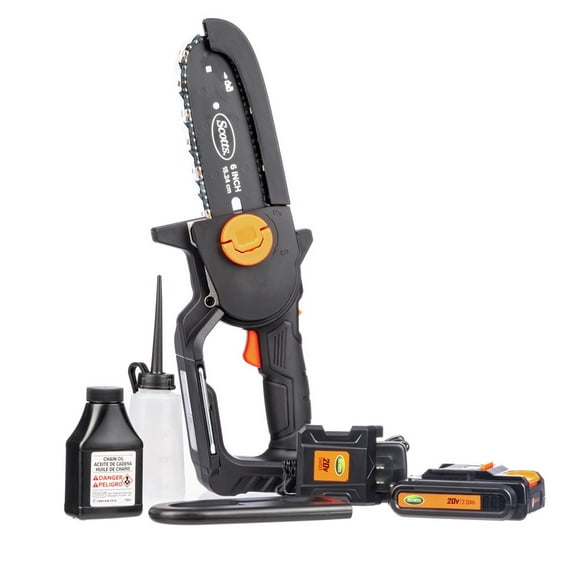 Scott's LCS0620S 20V Lithium-Ion 6 in. Cordless Hacket Chainsaw Kit (2 Ah)