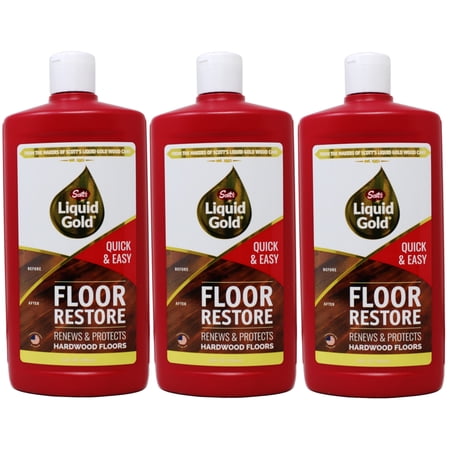 Scott's Liquid Gold Floor Restore- Renews & Protects Hardwood Floors - Pack of 3