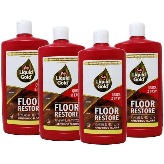 Scott's Liquid Gold Floor Restore- Renews & Protects Hardwood Floors - Pack of 4