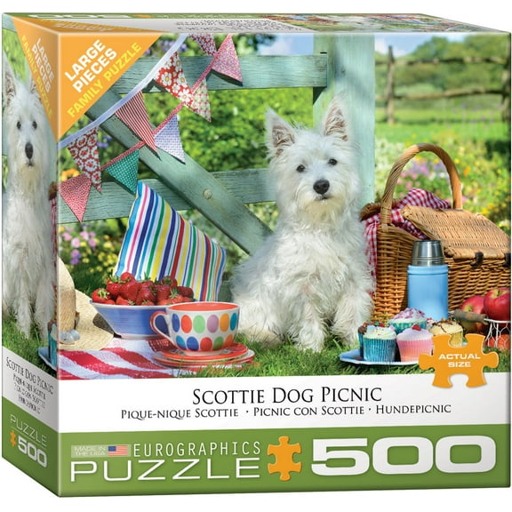 Scottie Dog Picnic 500-Piece Puzzle