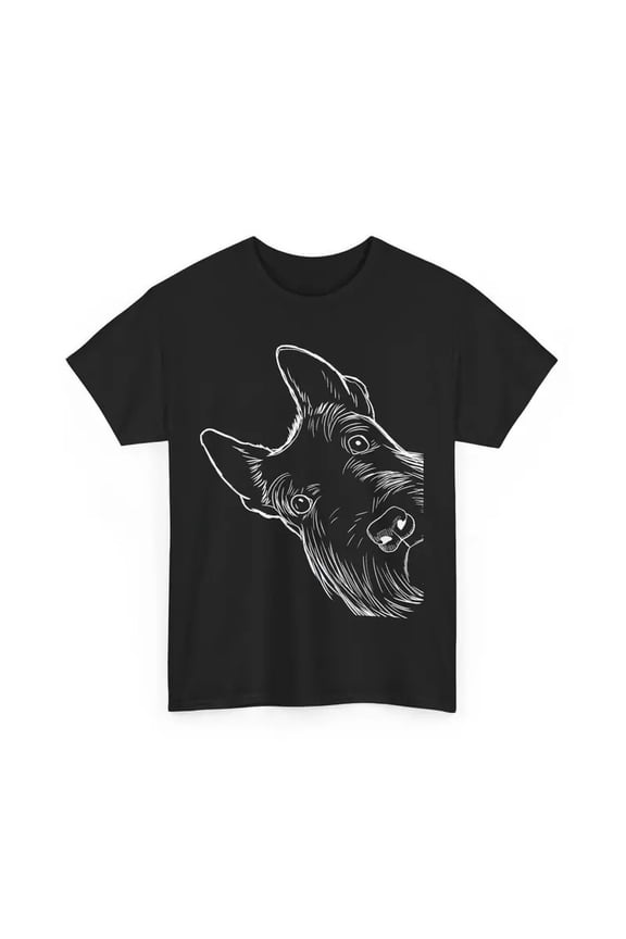 Scottie Dog Scottish Terrier Graphic T-Shirt Funny Animal 100%Cotton,Gift for Me