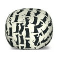 thumbnail image 1 of Scottie Dog Storage Toy Bag Chair, Happy Playful Terrier Dogs on Diagonal Checkered Rhombus Patterned Background, Stuffed Animal Organizer Washable Bag, Large Size, Multicolor, by Ambesonne, 1 of 3