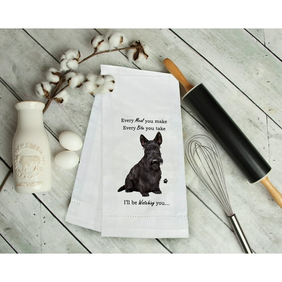 Scottie Kitchen Towel - Scottie Tea Towel
