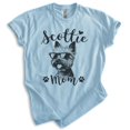 thumbnail image 1 of Scottie Mom, Unisex Women's Shirt, Scottish Terrier, Scottie Owner, Funny Dog Mom Gift, Heather Light Blue, Medium, 1 of 6