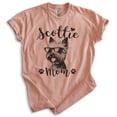 thumbnail image 1 of Scottie Mom, Unisex Women's Shirt, Scottish Terrier, Scottie Owner, Funny Dog Mom Gift, Heather Sunset, Medium, 1 of 6