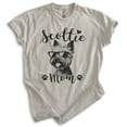 thumbnail image 1 of Scottie Mom, Unisex Women's Shirt, Scottish Terrier, Scottie Owner, Funny Dog Mom Gift, Light Silk Gray, X-Large, 1 of 6