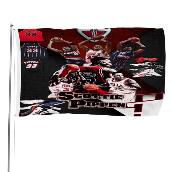 Scottie Pippen flag perfect for outdoor decoration,15.7x23.6in40*60cm