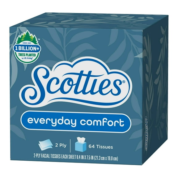 Scotties Everyday Comfort 2-Ply Facial Tissue, 64 Sheets pack of 1