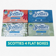 Scotties Facial Tissues, Everyday Comfort, 2-Ply 120 Tissues Each Box - 4 Boxes