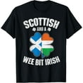 thumbnail image 1 of t-shirt Scottish And A Wee Bit Irish - Scotland Ireland Heritage T-Shirt mens，black，women，funny，men，journey，Crew Neck, Short Sleeve,printing, 1 of 4