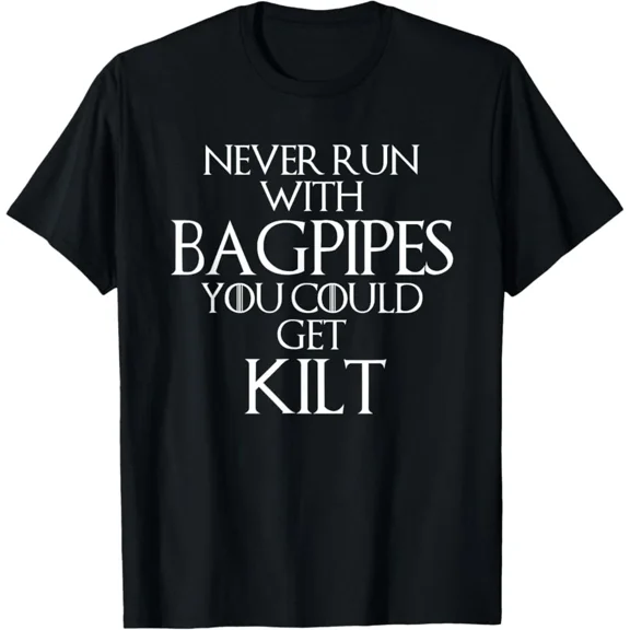 Scottish Bagpipe Humor Kilt Pride Celtic Heritage Funny Tee Unisex T-Shirt up to size 5XL