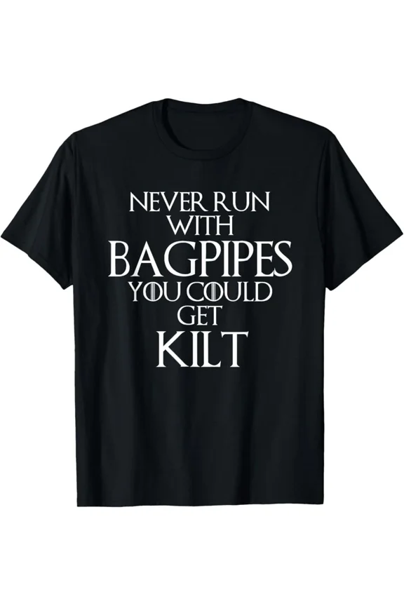 Scottish Bagpipe Humor Kilt Pride Celtic Heritage Funny Tee Unisex T-Shirt up to size 5XL