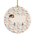 thumbnail image 1 of Scottish Blackface Sheep Christmas Ceramic Ornament 2.8 in x 2.8 in, 1 of 3