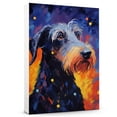 thumbnail image 1 of Scottish Deerhound Dog Canvas Starry Night Van Gogh Canvas for Living Room Oil Painting Artwork Landscape Canvas Artwok for Living Room Bedroom Home Decorations Wall Decor Large, 1 of 6
