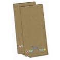 thumbnail image 1 of Scottish Deerhound Easter Tan Embroidered Kitchen Towel - Set of 2, 1 of 1