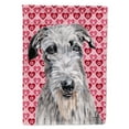 thumbnail image 1 of Scottish Deerhound Hearts and Love Garden Flag, 1 of 2