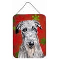 thumbnail image 1 of Scottish Deerhound Red Snowflakes Holiday Aluminum Metal Wall Or Door Hanging Prints, 1 of 1