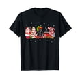 thumbnail image 1 of Scottish Dog Coffee Latte Candy Cane Christmas T-Shirt, 1 of 5