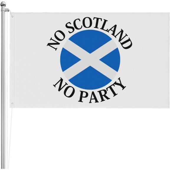 Scottish Fan Scotland Flag Retro No Scotland No Party 3x5 Ft Flags Double-Sided Flags High Definition Printing Weather Resistant Sports Festivals
