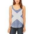 thumbnail image 1 of Scottish Flag Distressed Grunge Scotland Juniors Flowy Side Slit Tank Top, 1 of 2