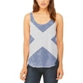 thumbnail image 1 of Scottish Flag Distressed Grunge Scotland Juniors Flowy Side Slit Tank Top, 1 of 2