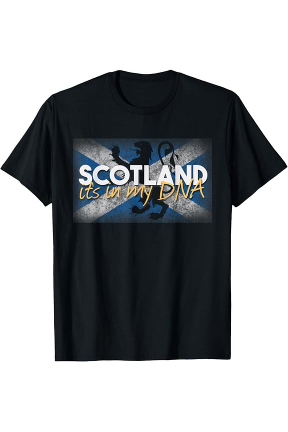 Scottish Flag Scotland It's In My DNA History Gift T-Shirt