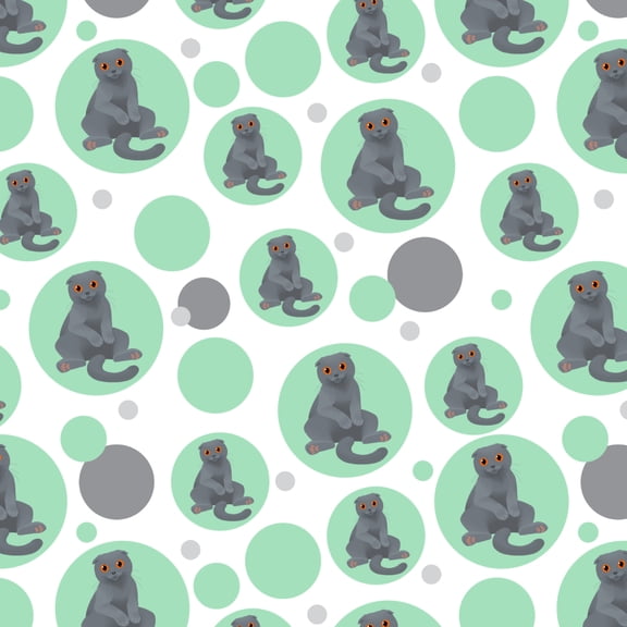 Scottish Fold Cat Premium Gift Wrap Wrapping Paper Roll