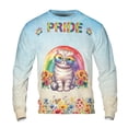 thumbnail image 1 of Scottish Fold Celebrates Rainbow Pride Month LGBT LGBTQ+ All Over Print 3D Sweatshirt Unisex Merch Cat Lover Kitten Owner Gifts - 01003, 1 of 6