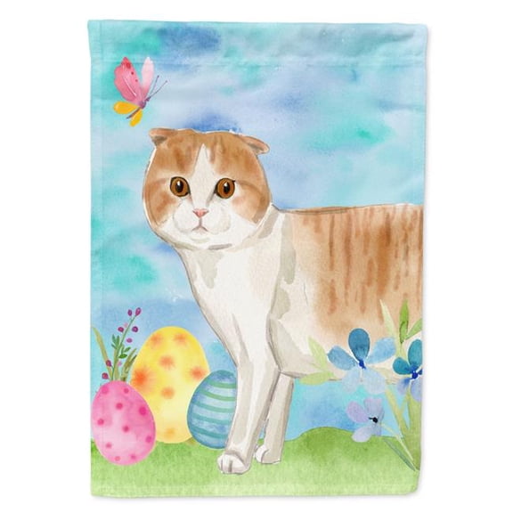 Scottish Fold Easter Eggs Flag Canvas House Size