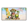 thumbnail image 1 of Scottish Fold Hello Summer with Sunglasses and Surfboard Tropical Vibes Desk Mat Full Keyboard Mouse Pad Cat Lover Kitten Owner Gifts Large Mousepad - 00007, 1 of 5