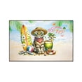 thumbnail image 1 of Scottish Fold Hello Summer with Sunglasses and Surfboard Tropical Vibes Indoor Rug Cat Lover Kitten Owner Gifts Carpet Living Bed Room Sofa Home Decor - 00007, 1 of 5