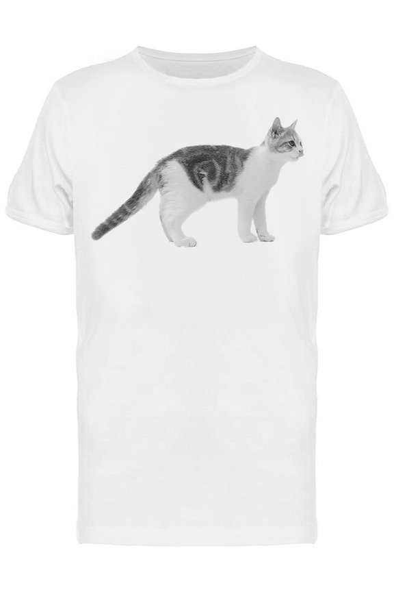 Scottish Fold Kitten Standing T-Shirt Men -Image by Shutterstock Men T-Shirt, Male Large