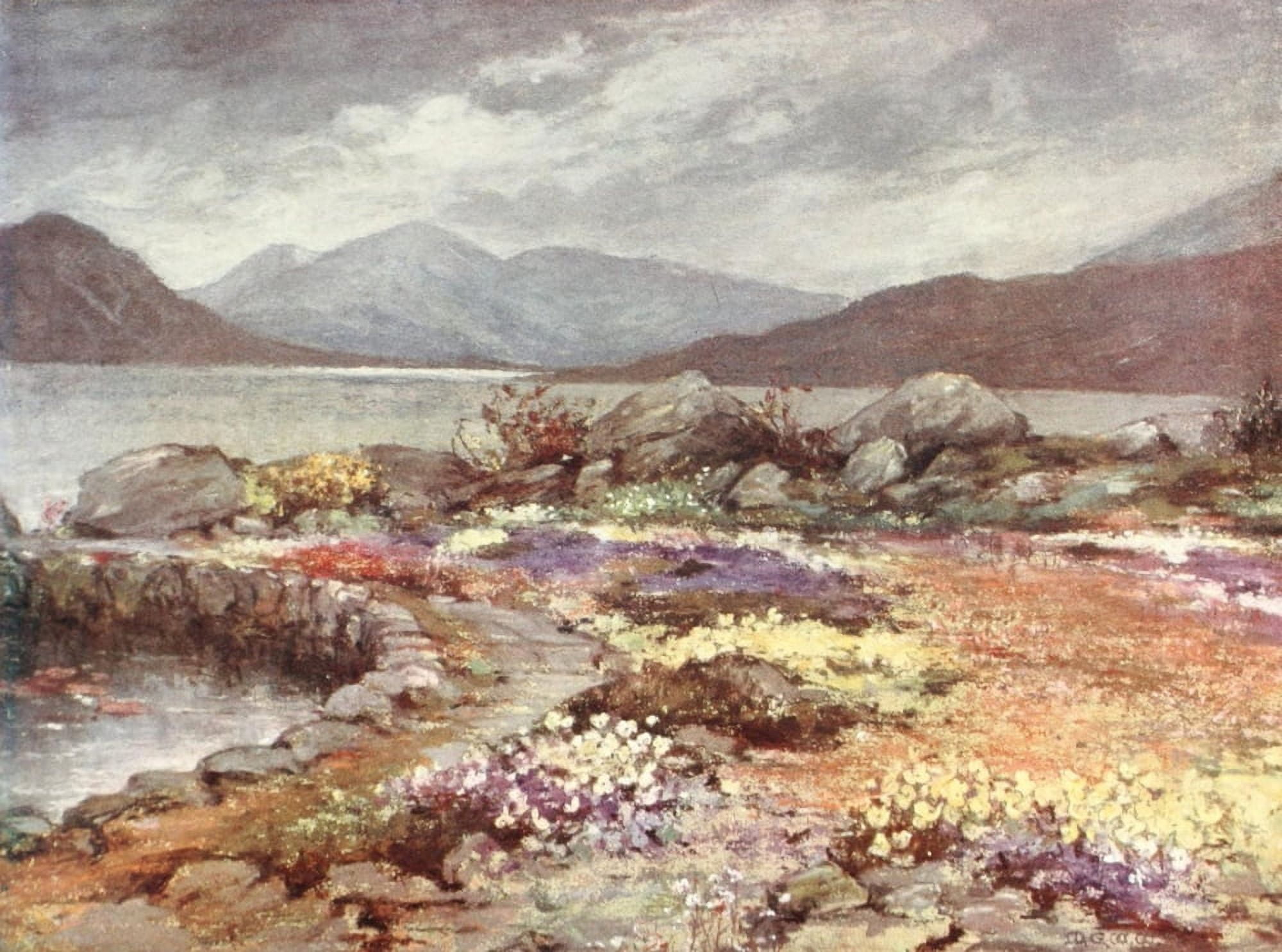 Scottish Gardens 1908 Corrour Canvas Art - Mary GW Wilson (18 x 24)