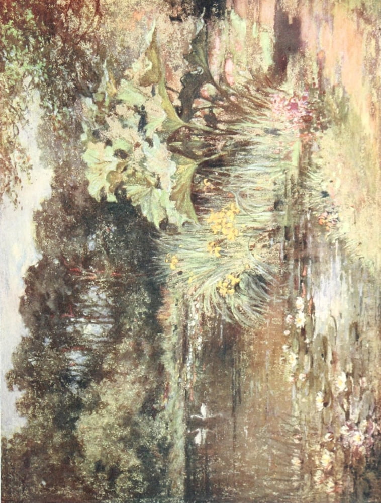 Scottish Gardens 1908 Culzean Canvas Art - Mary GW Wilson (18 x 24)