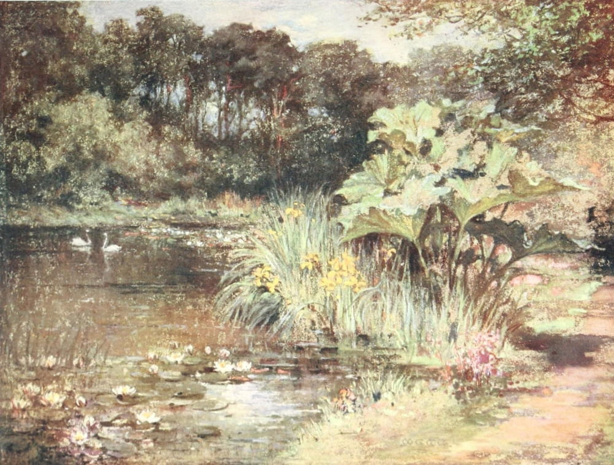 Scottish Gardens 1908 Culzean Canvas Art - Mary GW Wilson (24 x 36)