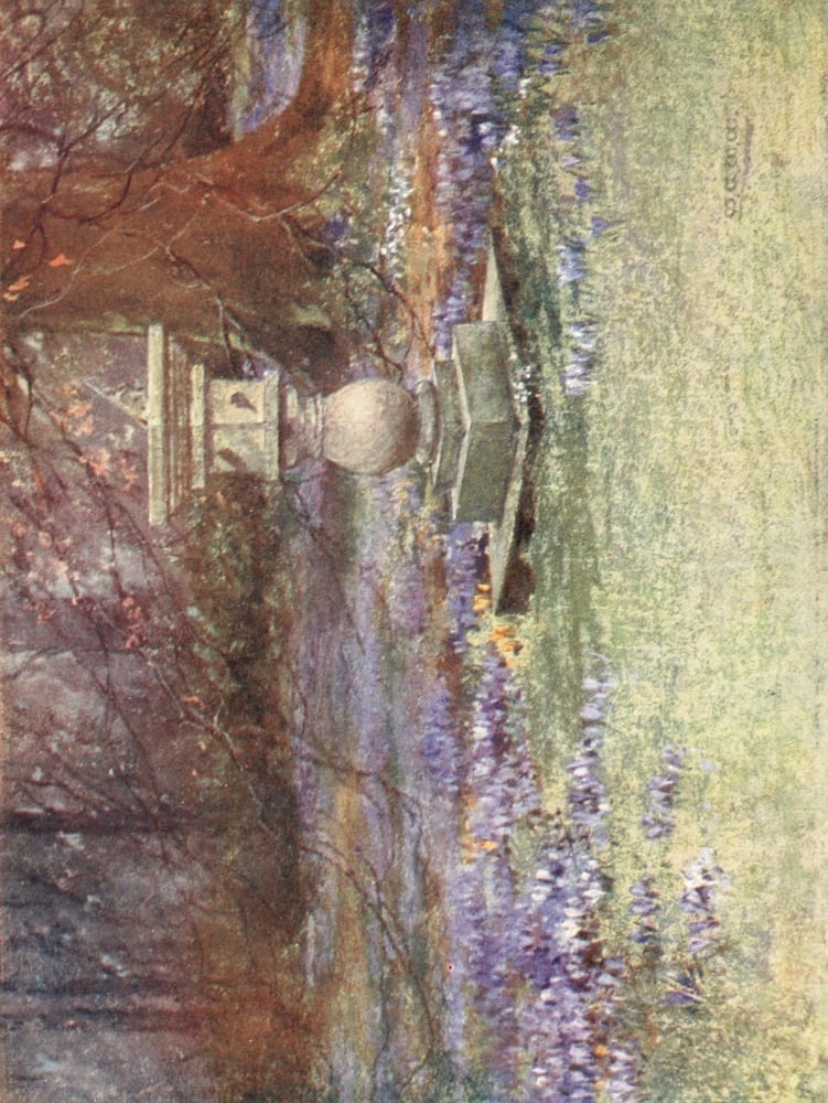Scottish Gardens 1908 Whitehouse Canvas Art - Mary GW Wilson (24 x 36)