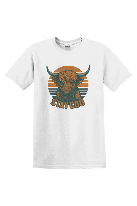 Scottish Highland Coo Cow Scottish Highlander Cow Scotland Lover Hairy Coo Scotland Traveler Scottish T-shirt